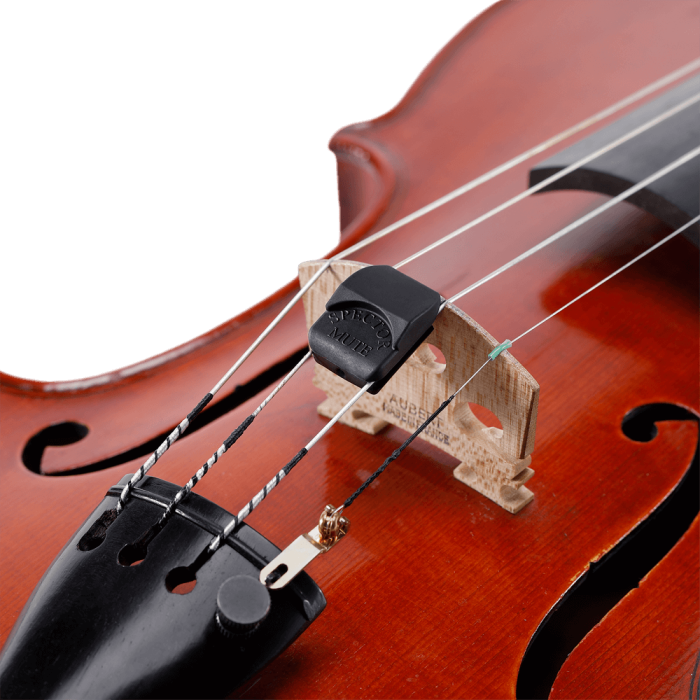 Planet Waves 9493 Keman Susturucusu (Siyah) | Sesi Keser - Kauçuk Yapı - Köprüye Zarar Vermez