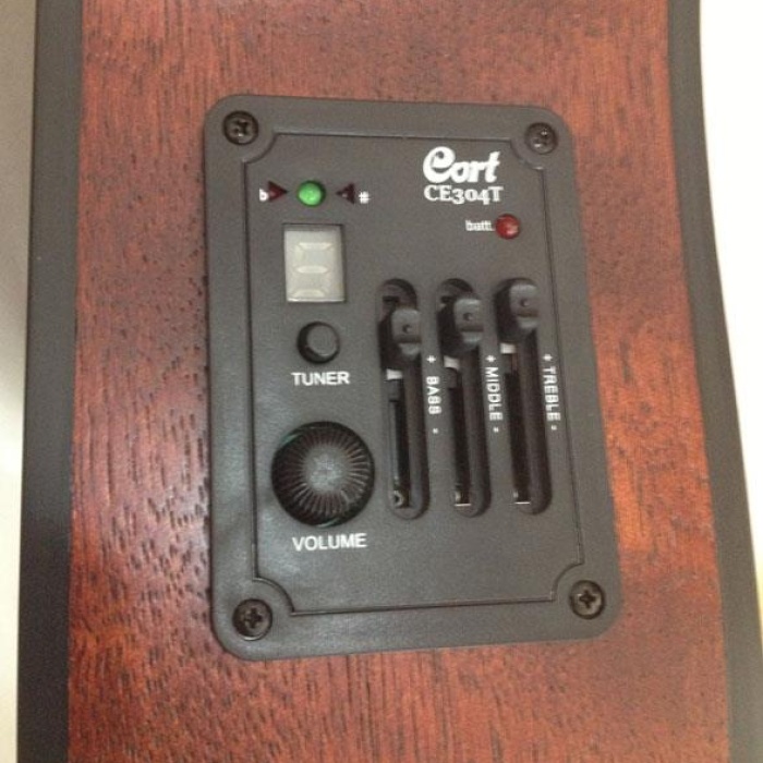 Cort AD810E-OPW Elektro Akustik Gitar (Başlangıç/Orta Seviye) | Ladin Kapak, Maun Arka ve Yanlar, Dahili Preamp ve Open Pore Doğal Mat Bitiş