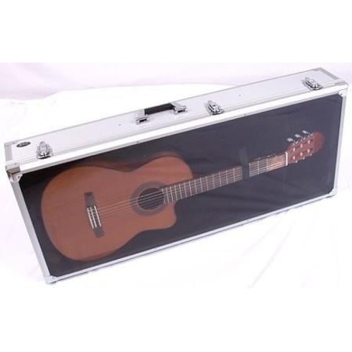 Valencia DSC420 Akustik Gitar Teşhir Çantası | Şeffaf Ön Yüzey - Alüminyum Çerçeve - Mağaza Tipi