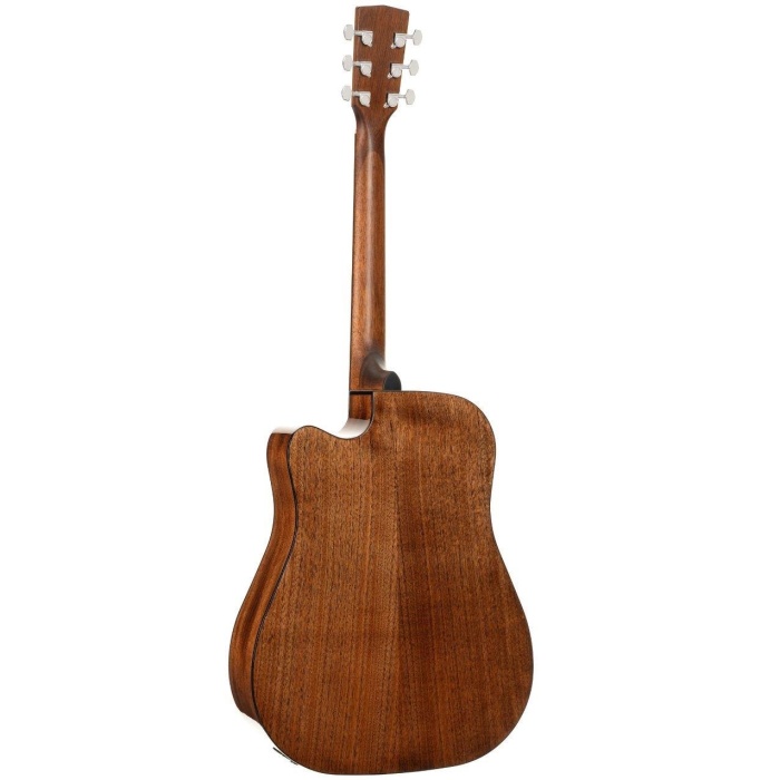 Cort Earth60CENAT Elektro Akustik Gitar - Natürel (Başlangıç/Orta Seviye) | Masif Ladin Üst Kapak, Maun Arka ve Yanlar, Kesik Kasa Formu ve Dahili Elektronik