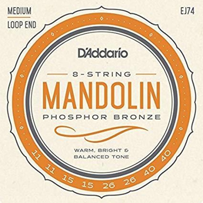 DAddario EJ74 EJ Serisi Mandolin Tel Seti (Medium Tension)
