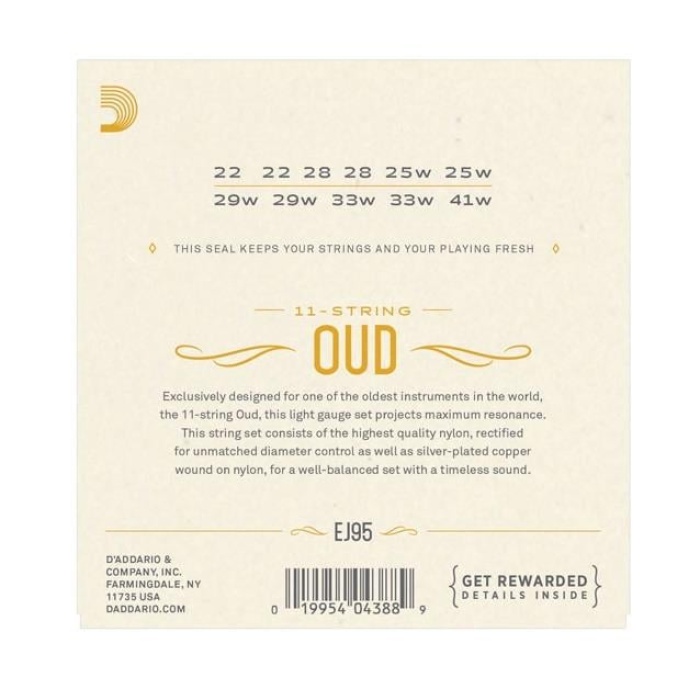 DAddario EJ95 EJ Serisi Ud Tel Seti