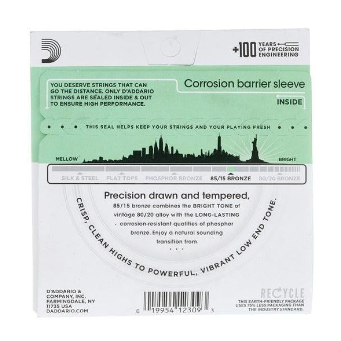 DAddario EZ920 EZ Serisi Akustik Gitar Tel Seti (Medium Light - 85/15 Bronze - 12-54)