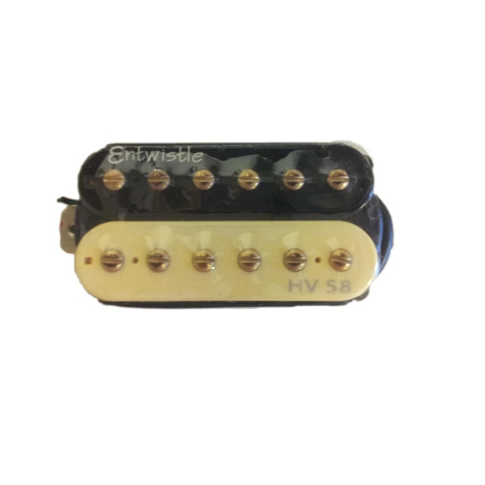 Artec HV58-ZB-B Bridge Hambucker | Alnico 5 Serisi Zebra Köprü Manyetiği 7,6K