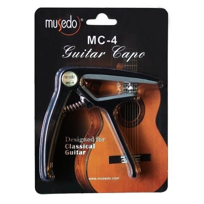 Musedo MC4BK Klasik Gitar Kaposu - Siyah (Aksesuar) | Düz Klavye Yapısına Uygun Tasarım, Güçlü Yay Mekanizması ve Enstrümanı Korumaya Yardımcı Silikon Pedler