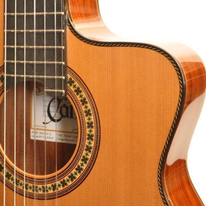 Camps NAC4 Elektro Klasik Gitar | İnce Kasa Sedir Kapak - Profesyonel