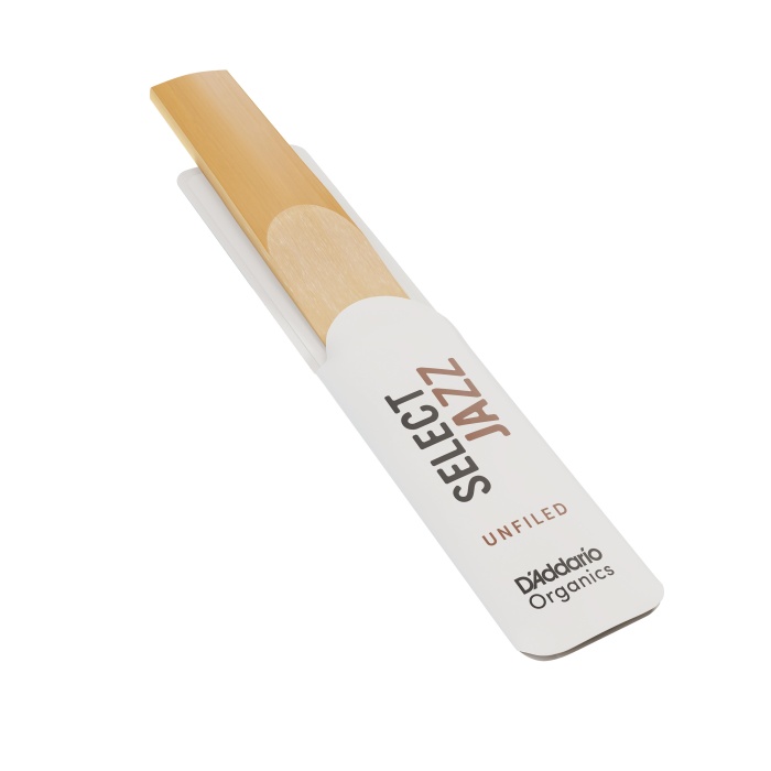 Rico ORRS05TSX3S Organic Select Jazz Unfiled Tenor Saksafon Kamışı No: 3 Soft (Profesyonel/Caz) - 5li Paket | Organik Üretim, Caz Kesim ve Üstün Ton Karakteri