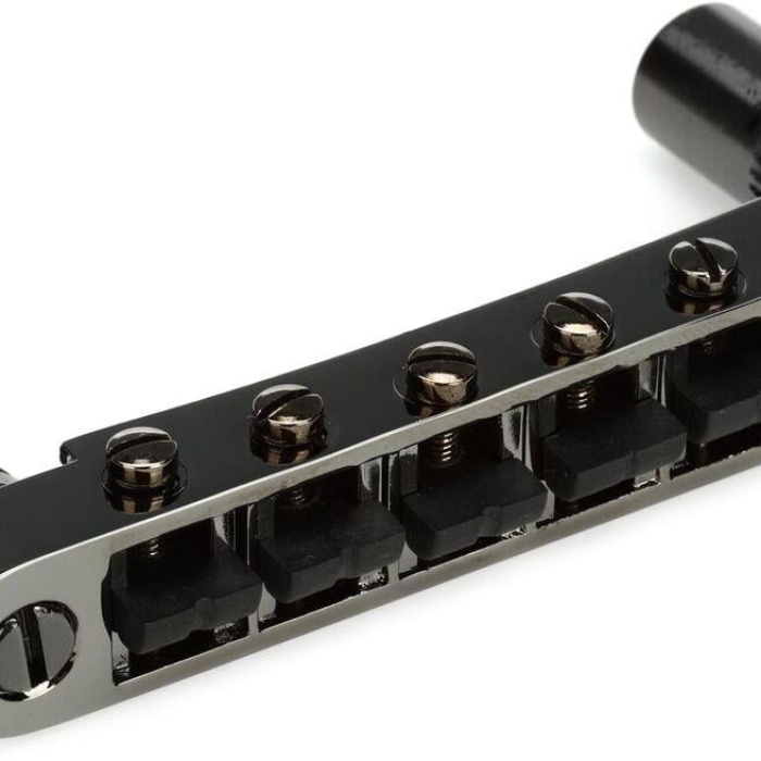 Graph Tech PS-8863-BN ResoMax NV2 Autolock Köprü (6mm - Black Nickel - String Saver)