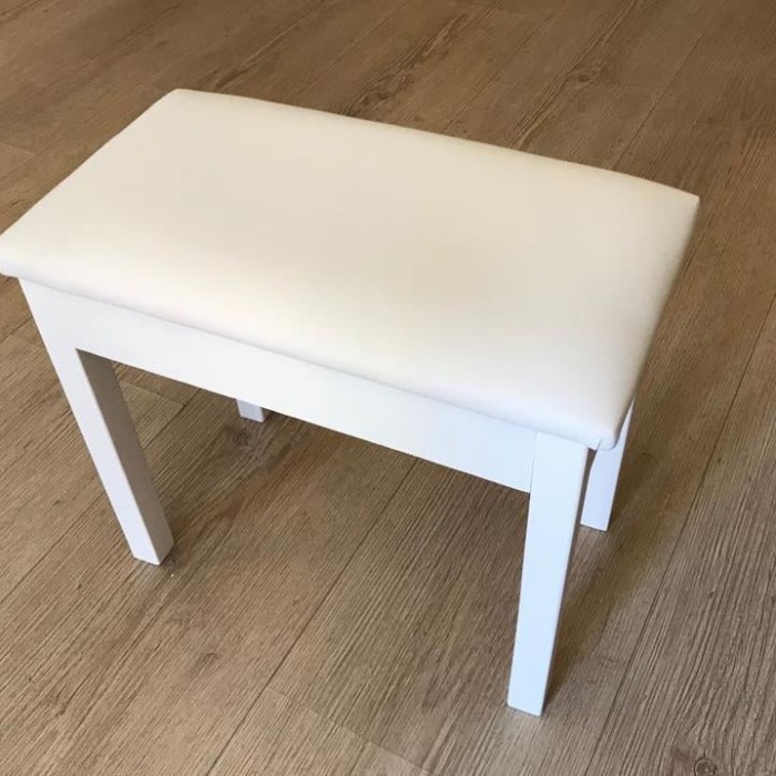 Cremonia PTCWH Piyano Taburesi - 50 cm Beyaz (Aksesuar) | Beyaz Piyano ve Dijital Piyanolarla Tam Renk Uyumu, Ergonomik Yükseklik ve Sağlam Şasi