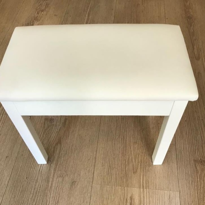 Cremonia PTCWH Piyano Taburesi - 50 cm Beyaz (Aksesuar) | Beyaz Piyano ve Dijital Piyanolarla Tam Renk Uyumu, Ergonomik Yükseklik ve Sağlam Şasi