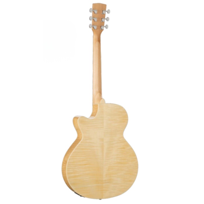 Cort SFX-FMNAT Elektro Akustik Gitar - Naturel (Profesyonel) | İnce Kasa (SFX Body) Tasarımı, Alevli Akçaağaç (Flame Maple) Arka ve Yanlar, Gelişmiş Preamp Sistemi