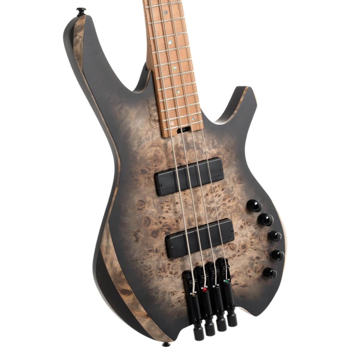 Cort SPACE4SDB Headless 4 Telli Bas Gitar - Star Dust Black (Profesyonel) | Başsız (Headless) Kompakt Tasarım, Ergonomik Gövde, Bartolini MK-1 Manyetikler ve Modern Tonlar