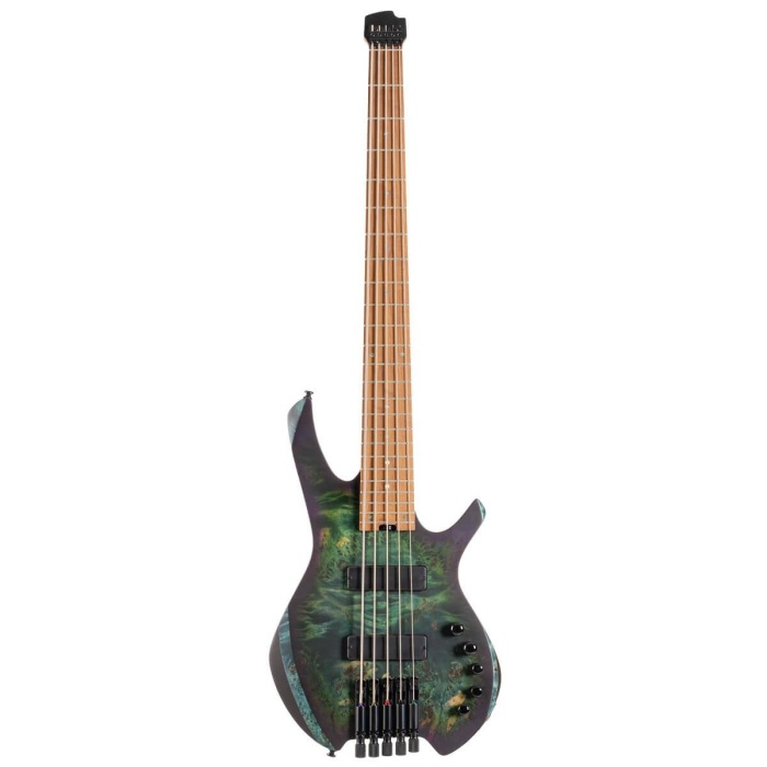 Cort SPACE5SDG Headless 5 Telli Bas Gitar - Star Dust Green (Profesyonel) | 5 Telli Konfigürasyon, Başsız Tasarım Avantajı ile Mükemmel Denge, Geniş Dinamik Aralık ve Modern İcra