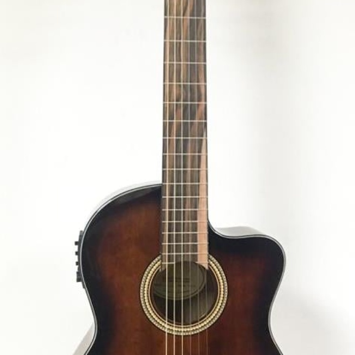 Valencia VC564CEBSB Elektro Klasik Gitar Cutaway (Kahve Sunburst) | Kesik Kasa - Ekolayzırlı - Parlak Cila