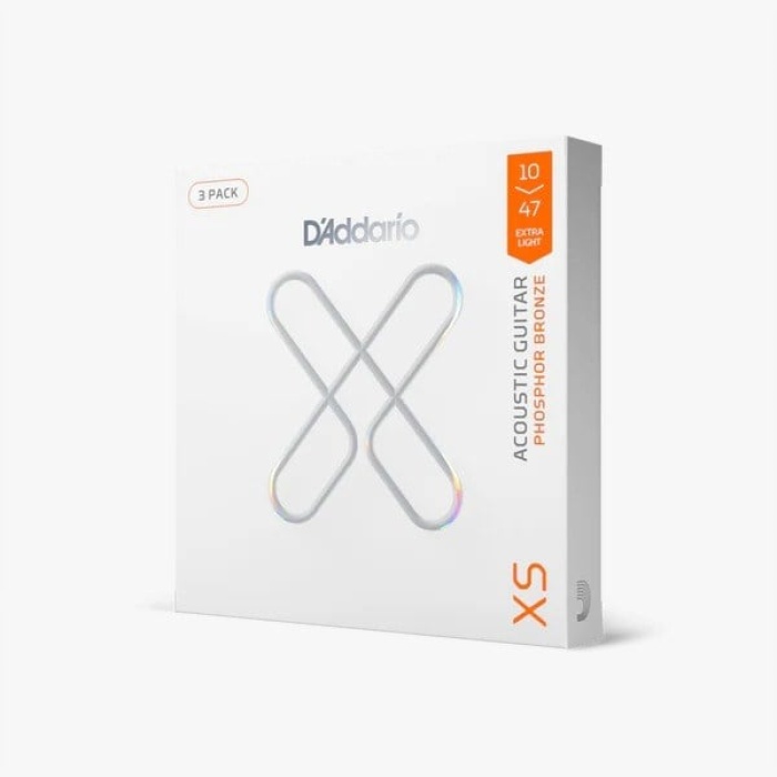DADDARIO XSAPB1047-3P AKUSTİK GİTAR TEL SETİ, 3 LÜ PAKET, PB X-LIGHT