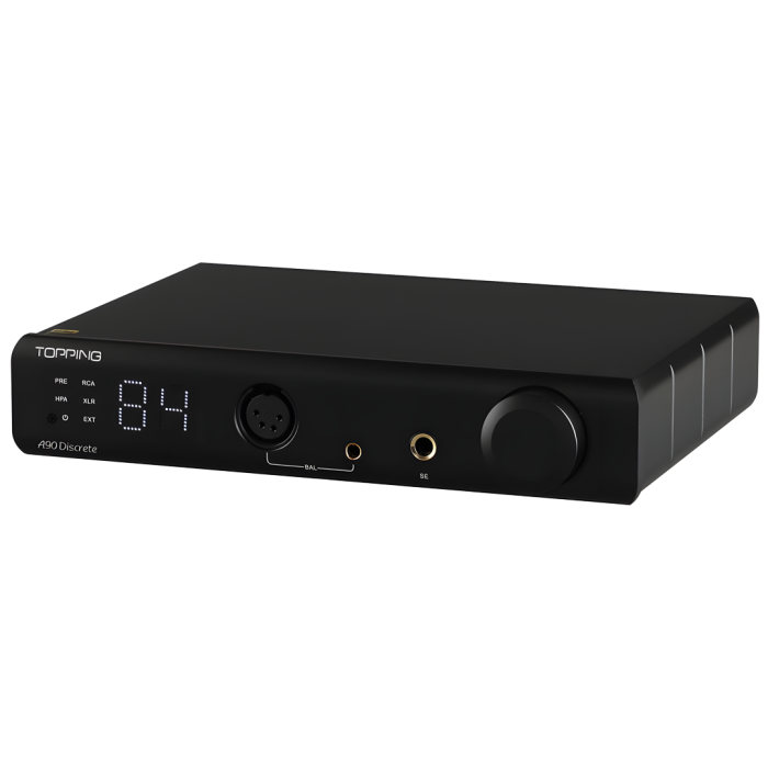 A90 DISCRETE Discrete Balanced Headphone Amplifier Preamplifier | Black