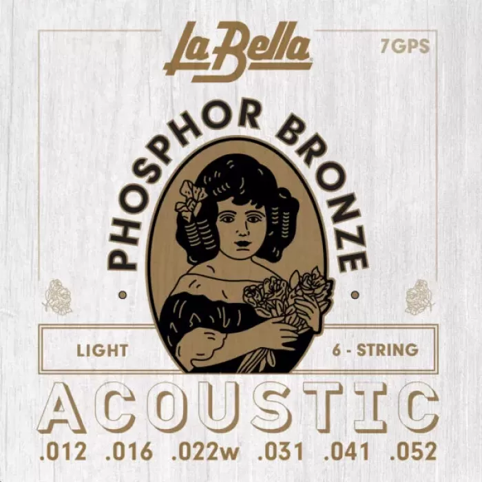 La Bella 7GPS Phospor Bronze Akustik Gitar Teli (0.12 - 0.52)