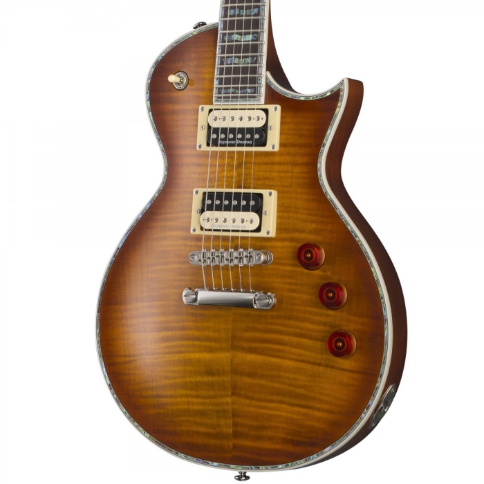 ESP LTD EC-1000 Flamed Maple Amber Sunburst Elektro Gitar