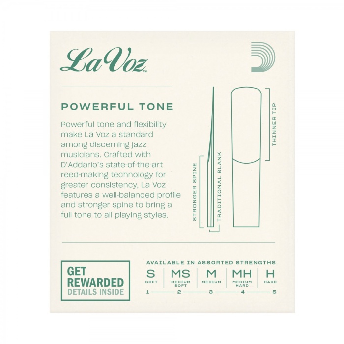 Rico Lavoz RIC10MH Soprano Saksafon Kamışı Medium Hard