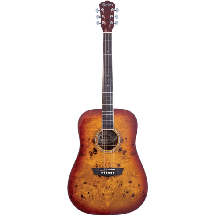 Washburn Deep Forest Burl Amber Fade Akustik Gitar