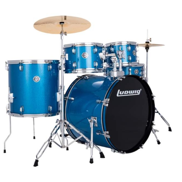 Ludwig Accent Fuse Blue Sparkle Akustik Davul Seti