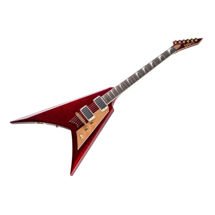 ESP LTD Kirk Hammett Signature KH-V Red Sparkle Elektro Gitar