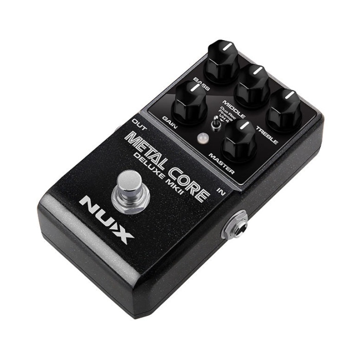 Nux Metal Core Deluxe MKII Distortion Preamp Ve 3 Mod Amfi Modellemesi Pedalı