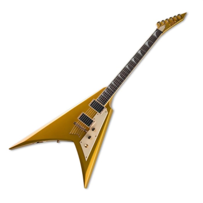 Esp Ltd Kirk Hammett Signature KH-V Metalik Gold Elektro Gitar