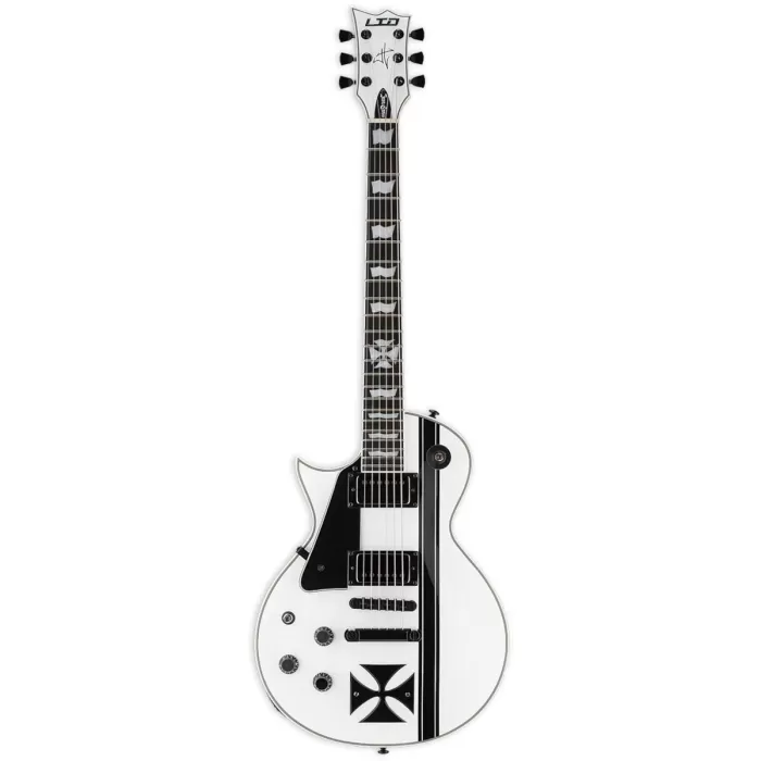 ESP LTD James Hetfield Signature Iron Cross Snow White Solak Elektro Gitar