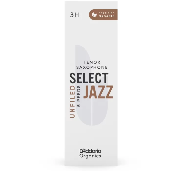 DAddario Woodwinds Organic Select Jazz Unfiled Tenor Saksafon Kamışı No:3 Hard