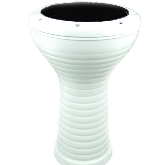 DDBD28WH Darbuka Döküm Boru Desenli Beyaz