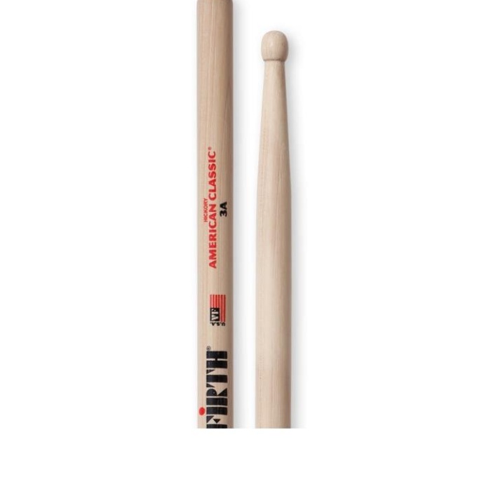 VICFIRTH 3A BAGET HICKORY, 0.580x16 (3/16)