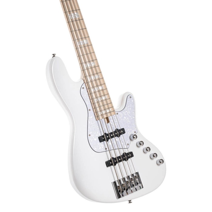 CORT NJS5WHT BASS GİTAR, 5 TELLİ, ÇANTALI, BEYAZ