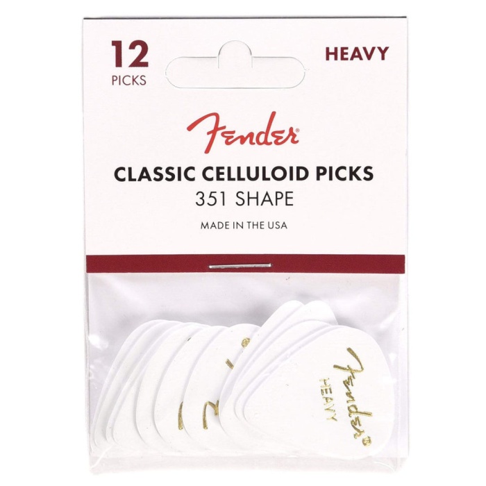 Fender White 351 Shape Heavy 12 Pena