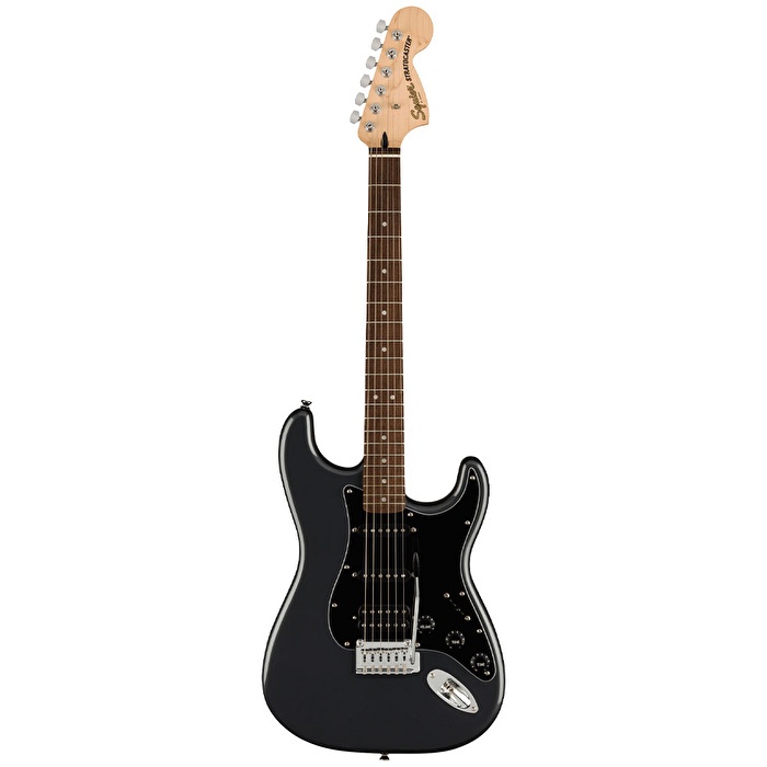 Squier Affinity Stratocaster HSS Laurel Klavye Charcoal Frost Metallic 15G Elektro Gitar Seti