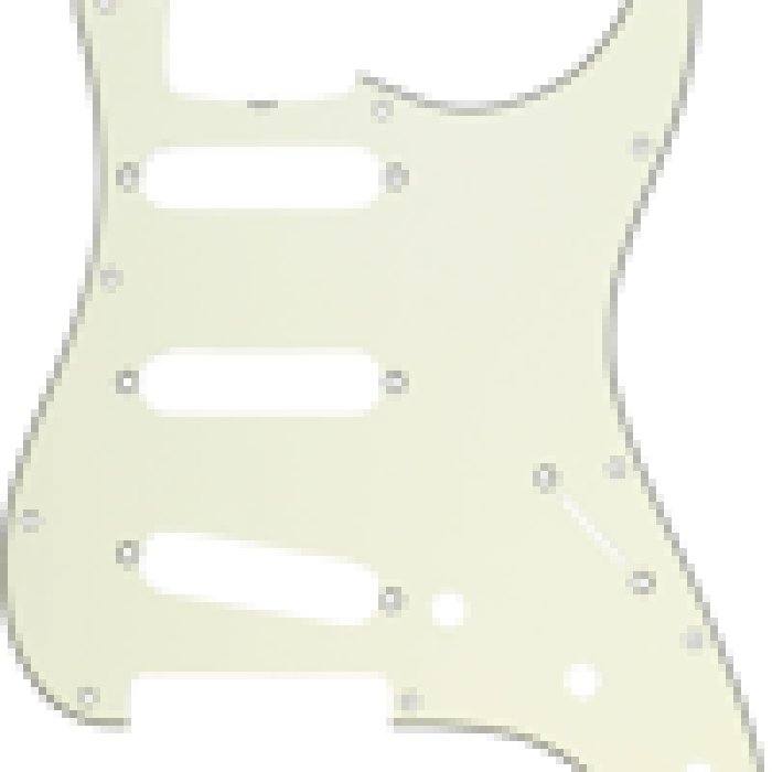 Fender Stratocaster S/S/S 11-Hole Vintage Mount with Truss Rod Notch Mint Green 3-Ply Pickguard