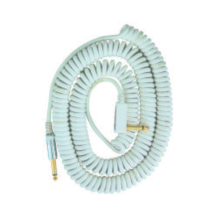Vox VCC-90-WL Vintage Coiled Cable | Beyaz 9 Metre Spiral Gitar Kablosu