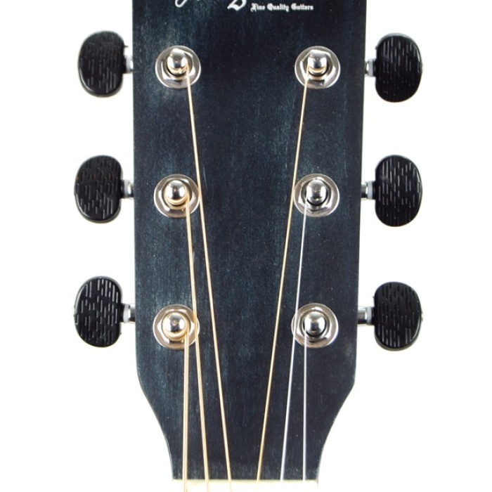 Segovia SGA41SL Akustik Gitar (Otantik Siyah) | Dengeli Ses Projeksiyonu, Dayanıklı Ihlamur Gövde, Modern Tasarım