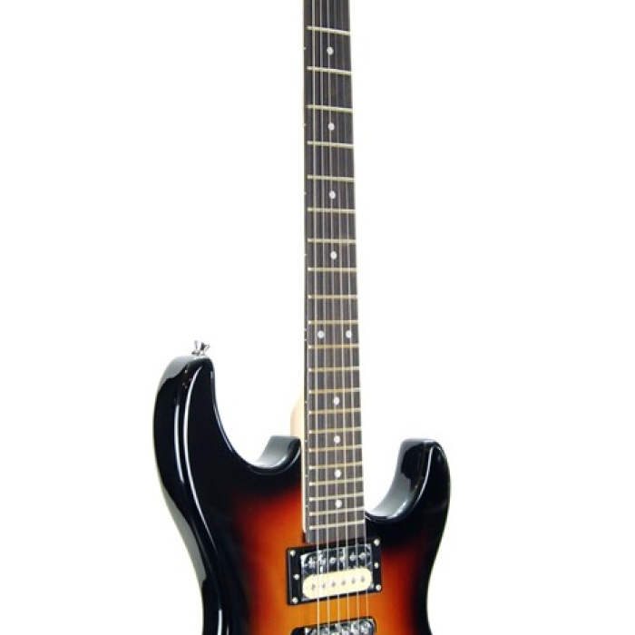Xenon XNE5SB Elektro Gitar (HSS - Sunburst) | 1 Single 2 Humbucker Manyetik, Çok Yönlü Ton Yelpazesi, Strat Kasa