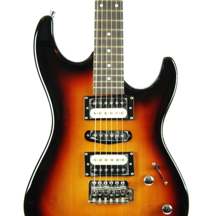 Xenon XNE5SB Elektro Gitar (HSS - Sunburst) | 1 Single 2 Humbucker Manyetik, Çok Yönlü Ton Yelpazesi, Strat Kasa