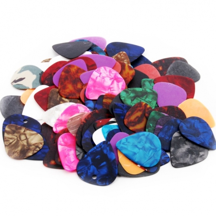 Xenon GAPK100 Gitar Penası (100lü Paket) | Karışık Renk ve Kalınlık, Kaymaz Yüzey, Ekonomik Fırsat Paketi