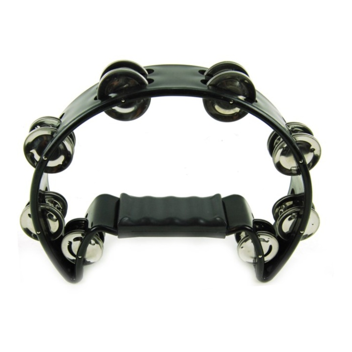 Xenon XNTW16BK Zilli Tef (Profesyonel - Siyah) | Çift Sıra Çelik Ziller, Ergonomik Tutuş, Güçlü Ses Çıkışı