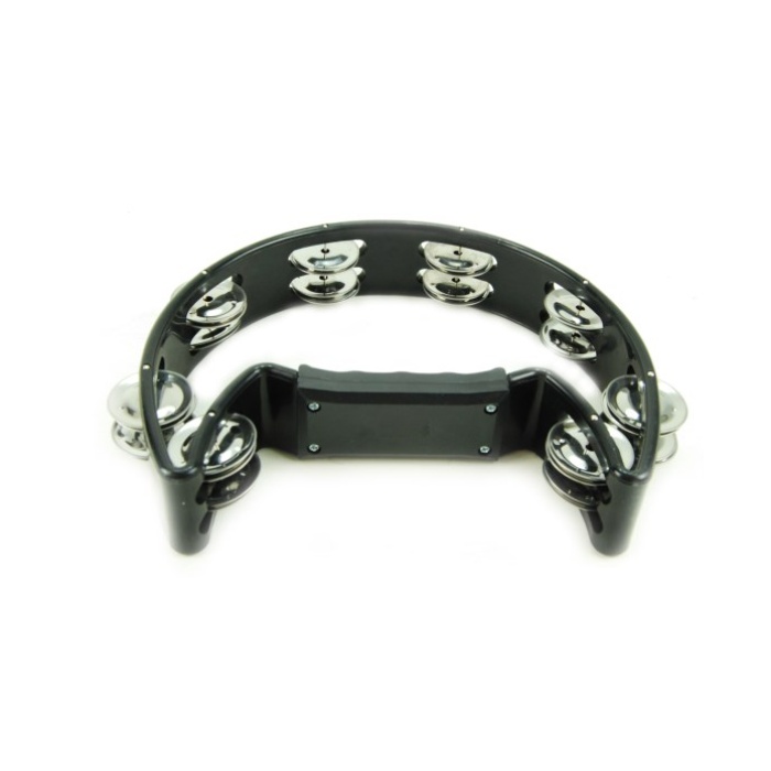 Xenon XNTW16BK Zilli Tef (Profesyonel - Siyah) | Çift Sıra Çelik Ziller, Ergonomik Tutuş, Güçlü Ses Çıkışı