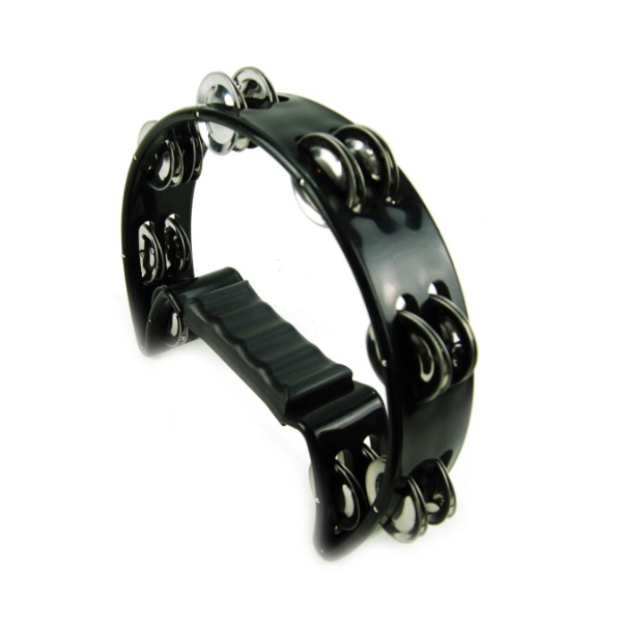 Xenon XNTW16BK Zilli Tef (Profesyonel - Siyah) | Çift Sıra Çelik Ziller, Ergonomik Tutuş, Güçlü Ses Çıkışı