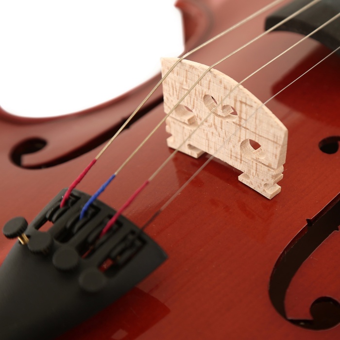 Stanislava STVA34 Keman (Abanoz Klavye - 3/4) | Gerçek Abanoz Tuşe ve Burgular, Mat Cila, Zengin Ses Rengi