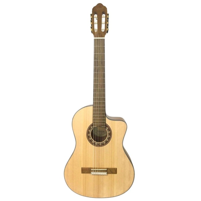 Valencia VC304CE Elektro Klasik Gitar Cutaway (Naturel) | Kesik Kasa - Ekolayzırlı - Mat Cila