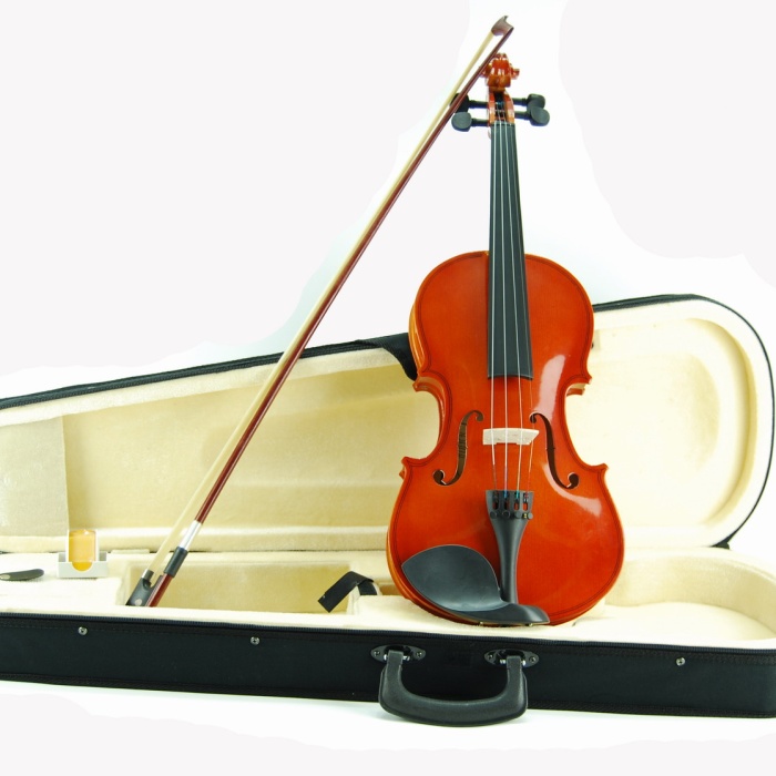 Sesenta SSV14 Keman (1/4 Boy - Kutulu) | Öğrenciye Uygun Boyut, Hafif Yay ve Reçine Dahil, Dayanıklı Kılıf