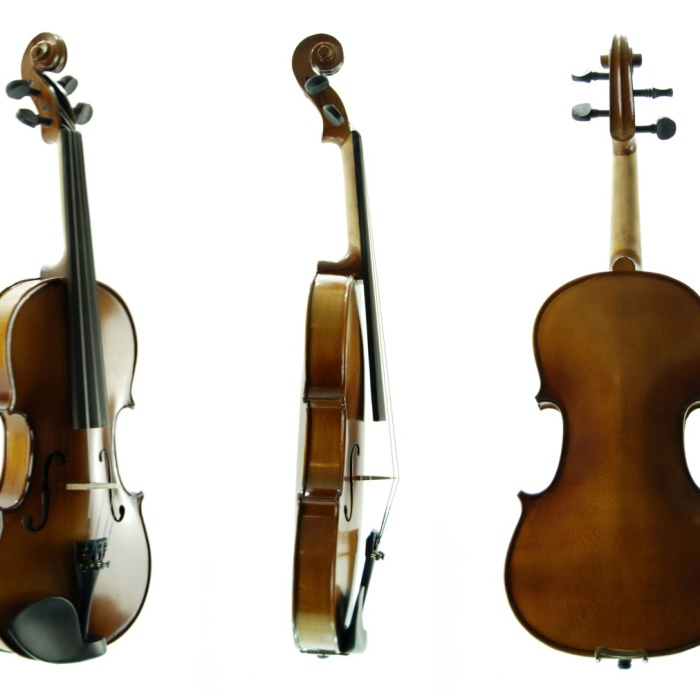 Stanislava STVM14 Keman (Mat Cila - 1/4) | Doğal Ahşap Görünümü, Kaymaz Mat Yüzey, Küçük Ellere Uygun