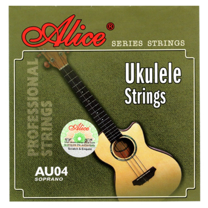 Alice AU04 Ukulele Teli Takımı (Soprano/Concert) | Kristal Netlik, Yumuşak Çalım, Geleneksel Hawaii Tınısı