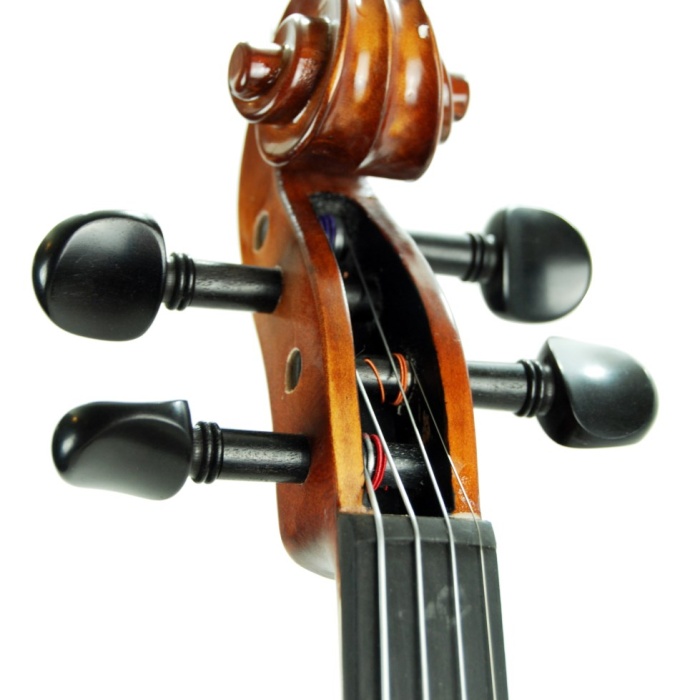 Stanislava STVPA44 Profesyonel Keman (Abanoz Klavye) | Tamamı Abanoz Burgu ve Tuşe, El Yapımı Cila, İleri Seviye Ses Kalitesi